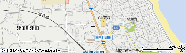 香川県さぬき市津田町津田936周辺の地図
