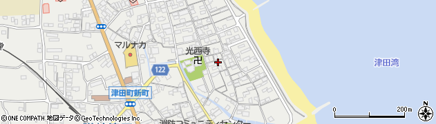 香川県さぬき市津田町津田1276周辺の地図