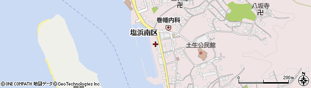 広島県尾道市因島土生町塩浜南区1719周辺の地図