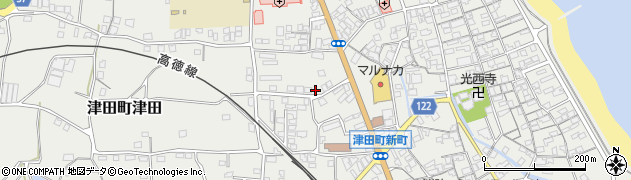 香川県さぬき市津田町津田993周辺の地図