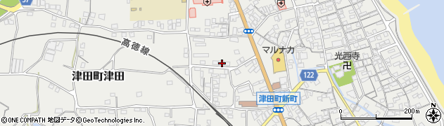 香川県さぬき市津田町津田985周辺の地図
