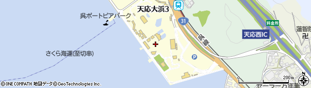 広島県呉市天応大浜周辺の地図