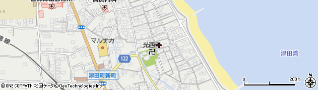 香川県さぬき市津田町津田1242周辺の地図