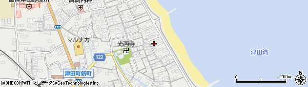 香川県さぬき市津田町津田1345周辺の地図