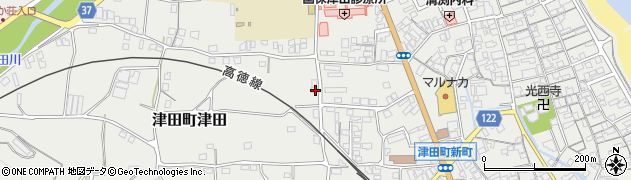 香川県さぬき市津田町津田1721周辺の地図