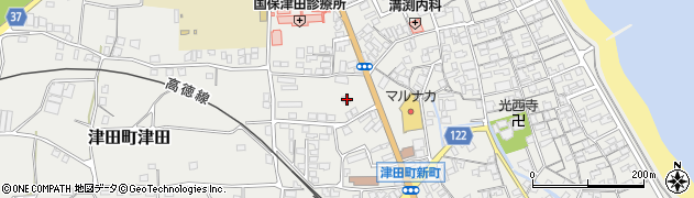 香川県さぬき市津田町津田988周辺の地図