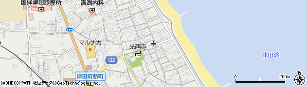 香川県さぬき市津田町津田1238周辺の地図