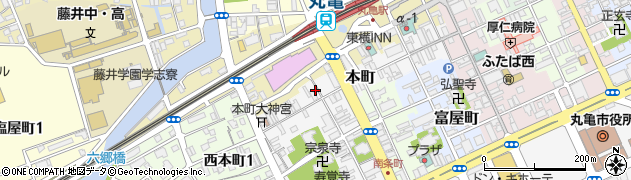 香川県丸亀市本町95周辺の地図