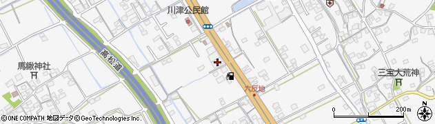 ＪＡ香川県川津町周辺の地図