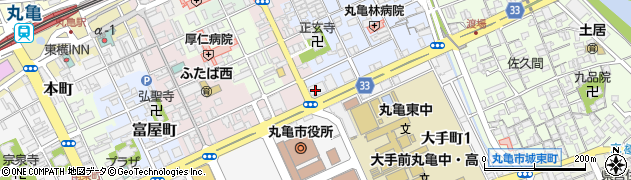 百十四銀行丸亀東支店周辺の地図