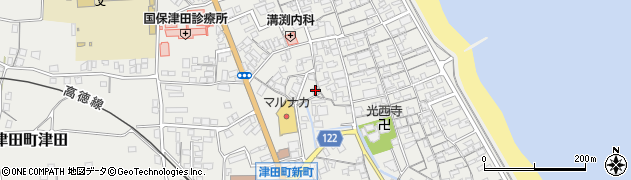 香川県さぬき市津田町津田1041周辺の地図