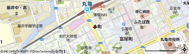 香川県丸亀市本町109周辺の地図