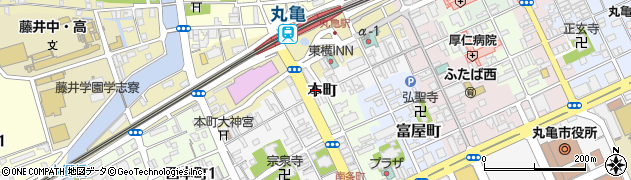 香川県丸亀市本町110周辺の地図