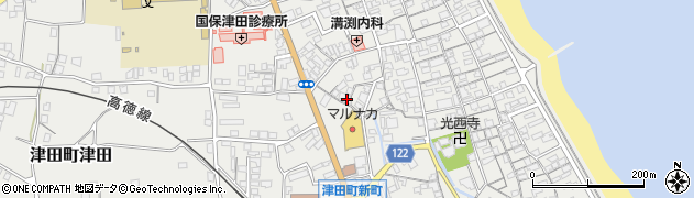 香川県さぬき市津田町津田1000周辺の地図