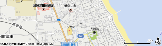 香川県さぬき市津田町津田1037周辺の地図