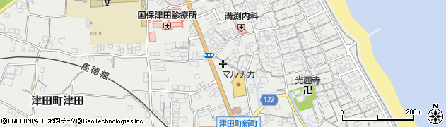 香川県さぬき市津田町津田990周辺の地図