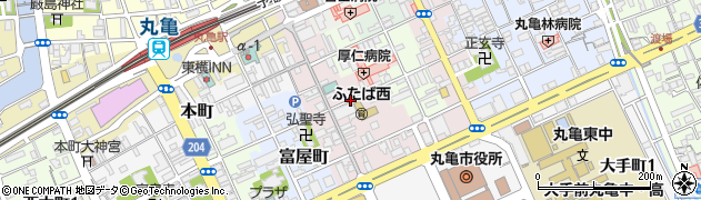 香川県丸亀市通町周辺の地図