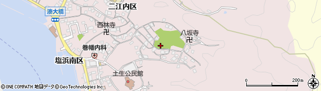 広島県尾道市因島土生町（宇和部区）周辺の地図
