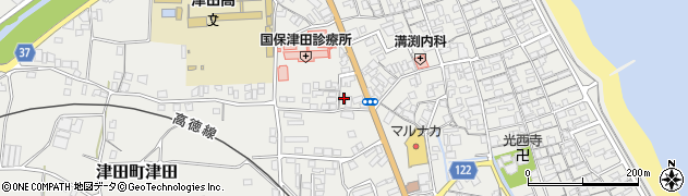 香川県さぬき市津田町津田1664周辺の地図