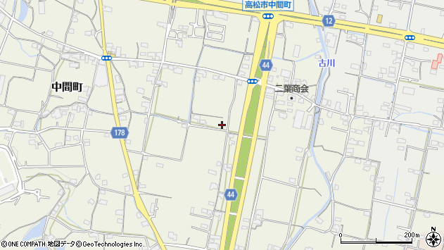 〒761-8043 香川県高松市中間町の地図