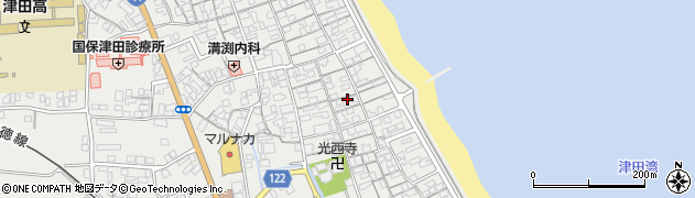 香川県さぬき市津田町津田1228周辺の地図