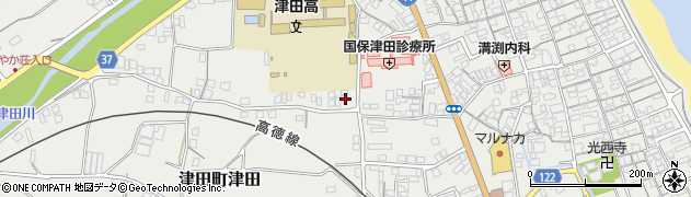 香川県さぬき市津田町津田1700周辺の地図