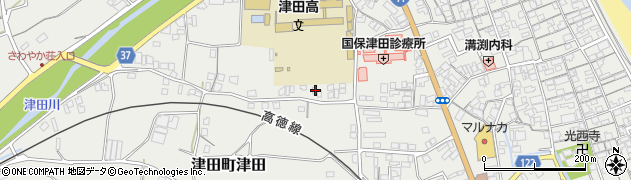 香川県さぬき市津田町津田1705周辺の地図