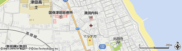 香川県さぬき市津田町津田1045周辺の地図