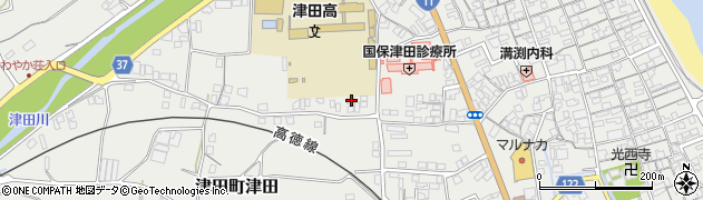 香川県さぬき市津田町津田1702周辺の地図