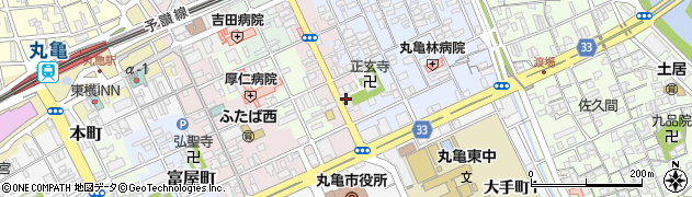 香川県丸亀市葭町121周辺の地図