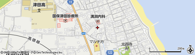 香川県さぬき市津田町津田1046周辺の地図