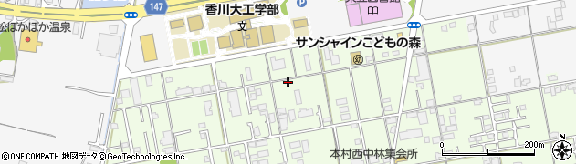 香川県高松市上林町514周辺の地図