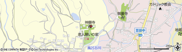 神願寺周辺の地図