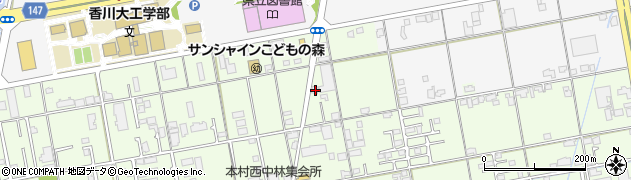 香川県高松市上林町496周辺の地図