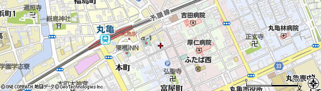 香川県丸亀市本町133周辺の地図