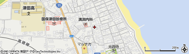 香川県さぬき市津田町津田1032周辺の地図