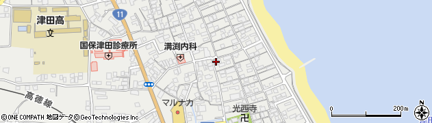 香川県さぬき市津田町津田1192周辺の地図
