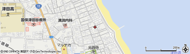 香川県さぬき市津田町津田1206周辺の地図