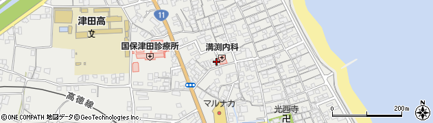 香川県さぬき市津田町津田1061周辺の地図
