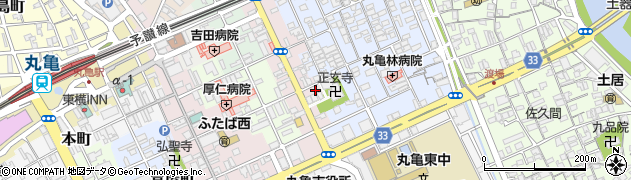 香川県丸亀市葭町112周辺の地図