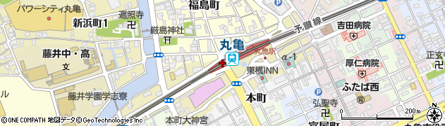 ニッポンレンタカー丸亀駅営業所周辺の地図