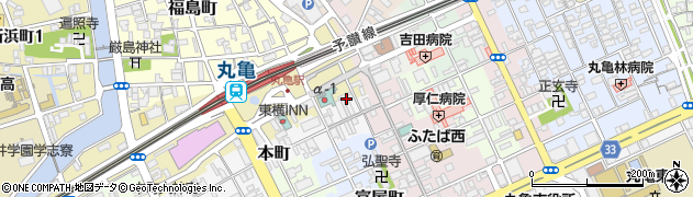 香川県丸亀市本町132周辺の地図
