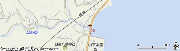 日浦商店周辺の地図