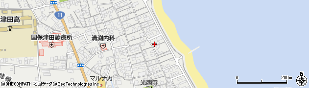 香川県さぬき市津田町津田1362周辺の地図