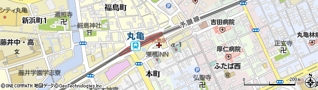 丸亀駅周辺の地図