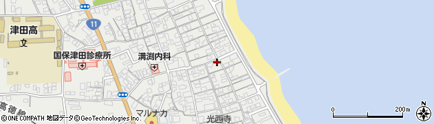 香川県さぬき市津田町津田1199周辺の地図