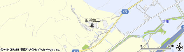株式会社田浦鉄工　志知工場周辺の地図
