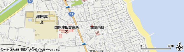香川県さぬき市津田町津田1057周辺の地図