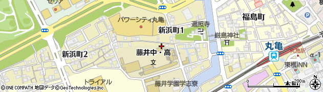 香川県丸亀市新浜町周辺の地図