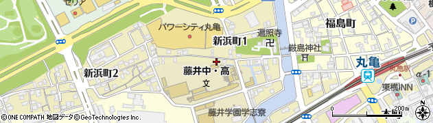 香川県丸亀市新浜町周辺の地図